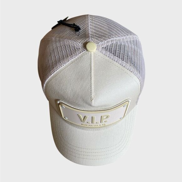 NWT John Hatter & Co VIP Trucker Hat Cap Ivory/Cream Adjustable Unisex Streetwea main image 13